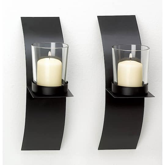 8" Mod-Art Candle Wall Sconce